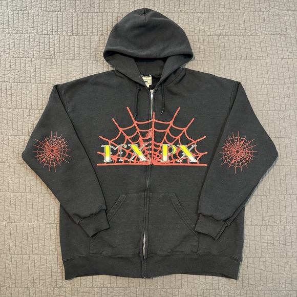 Vintage Mxpx Left Coast Punk Hoodie Men's Large Black Full Zip Rock Band 90s Y2K - Picture 1 of 13